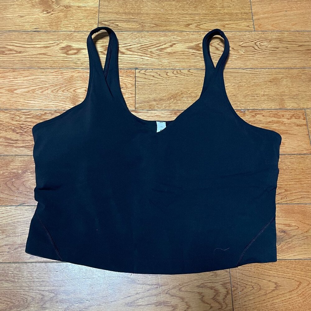 NWOT Lululemon Align A/B Cup Tank Top BLK Black Size 12